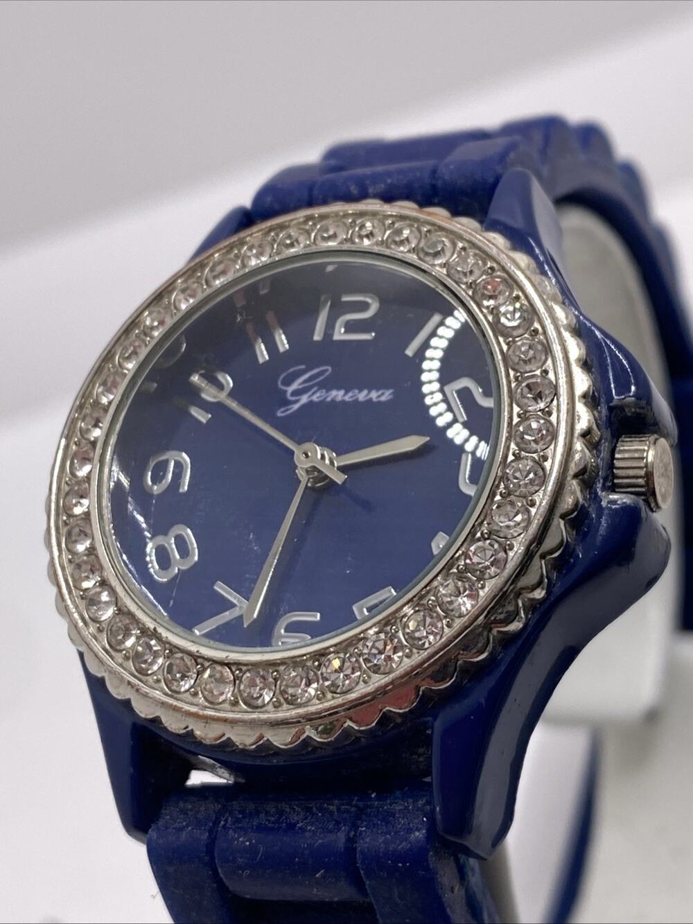 Geneva Rhinestone Watch New Battery